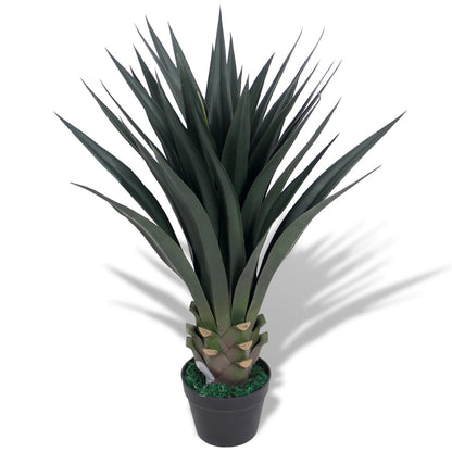 Planta iúca artificial com vaso 85 cm verde