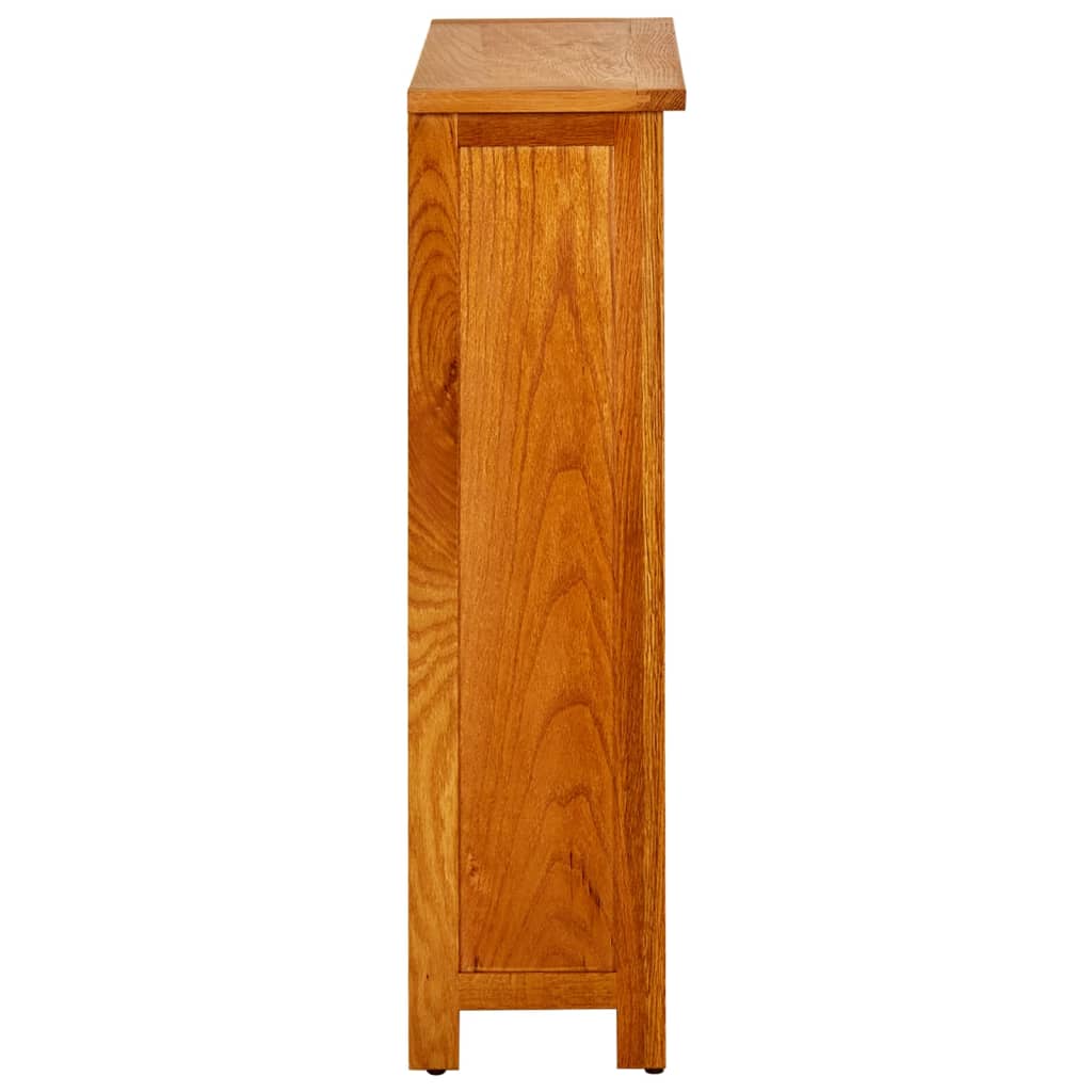 Estante com 3 prateleiras 70x22,5x82 cm madeira carvalho maciça