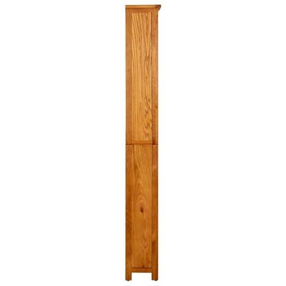 Estante com 6 prateleiras 80x22,5x180cm madeira carvalho maciça