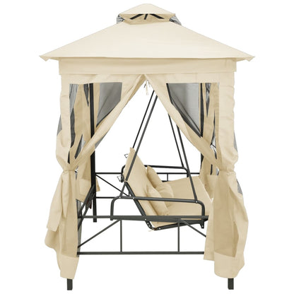 Gazebo com baloiço conversível branco nata