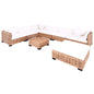 Conjunto de sofás 27 pcs vime genuíno