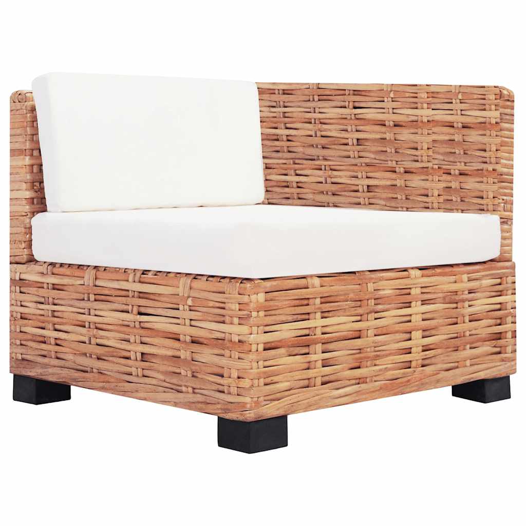 Conjunto de sofás 14 pcs vime genuíno