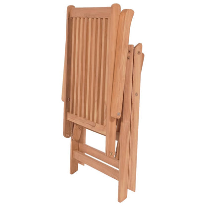 Cadeiras de jardim reclináveis 2 pcs madeira teca maciça