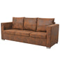 Sofá de 3 lugares 191x73x82 cm camurça artificial