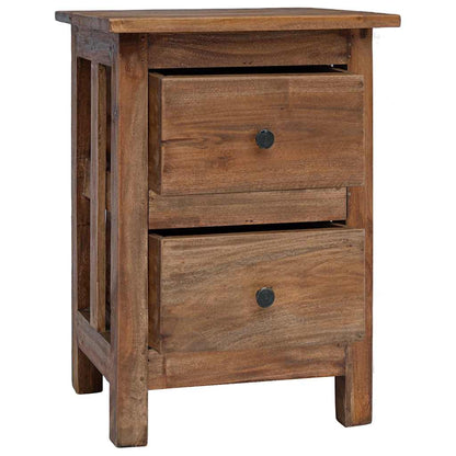 Mesa de cabeceira em madeira de mogno maciça 40x30x51 cm