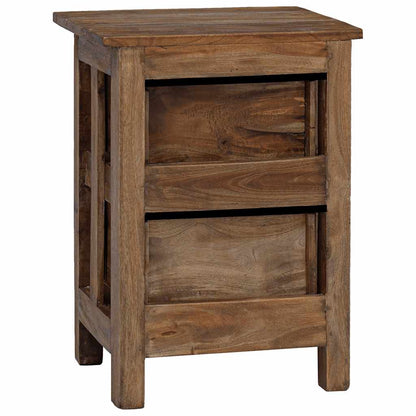 Mesa de cabeceira em madeira de mogno maciça 40x30x51 cm