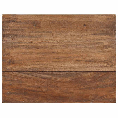 Mesa de cabeceira em madeira de mogno maciça 40x30x51 cm