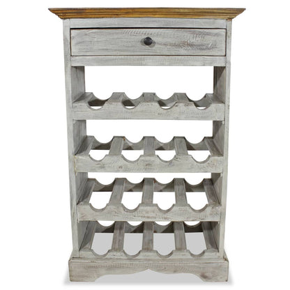 Garrafeira madeira de mogno maciça 55x23x85 cm
