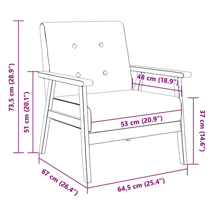 Poltrona em tecido cinzento-escuro