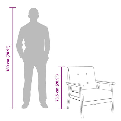 Poltrona em tecido cinzento-escuro