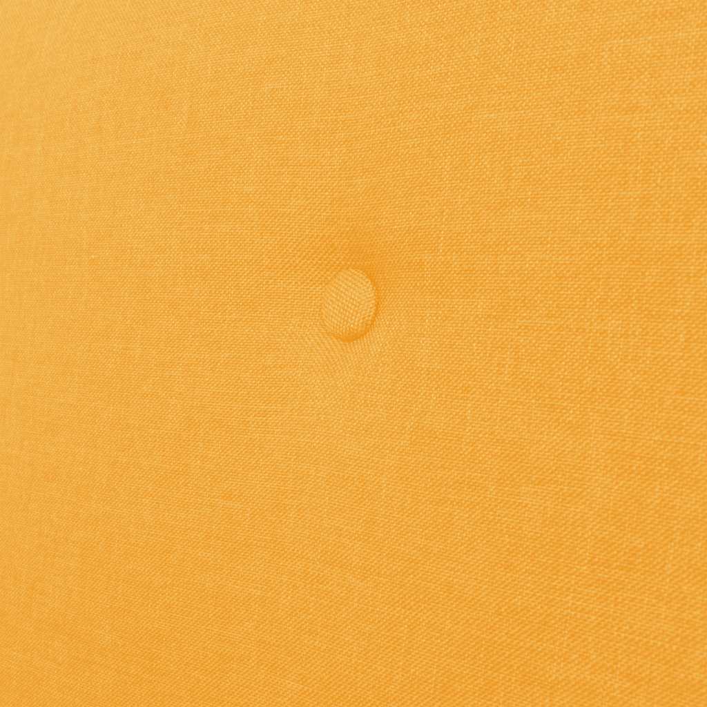 Sofá de 3 lugares tecido amarelo