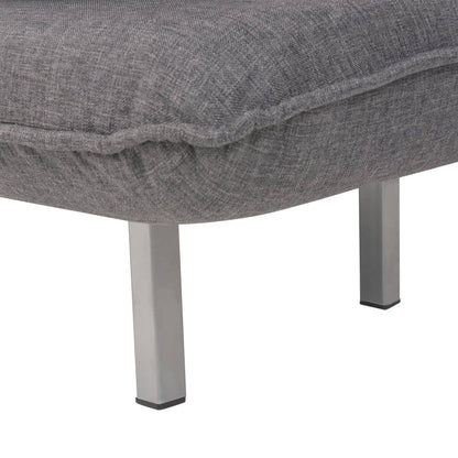Cadeira giratória e sofá-cama tecido cinzento-escuro