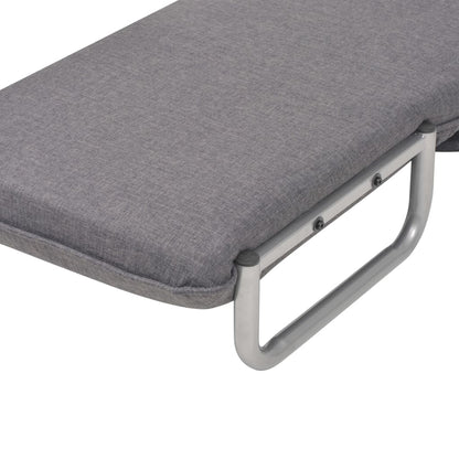 Cadeira giratória e sofá-cama tecido cinzento-escuro