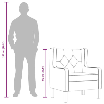 Poltrona em tecido cinzento