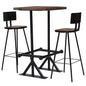 Conjunto de bar 3 pcs madeira recuperada maciça