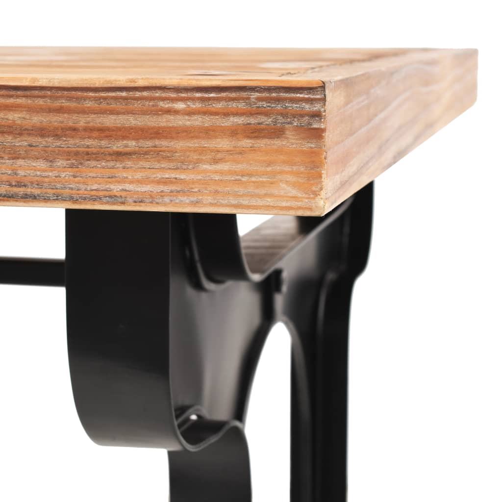 Mesa de jantar madeira de abeto maciça 122x65x82 cm
