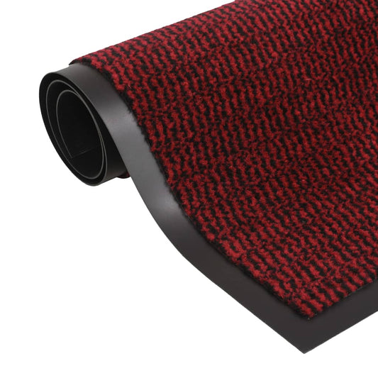 Tapete controlo de pó retangular tufado 60x90 cm vermelho