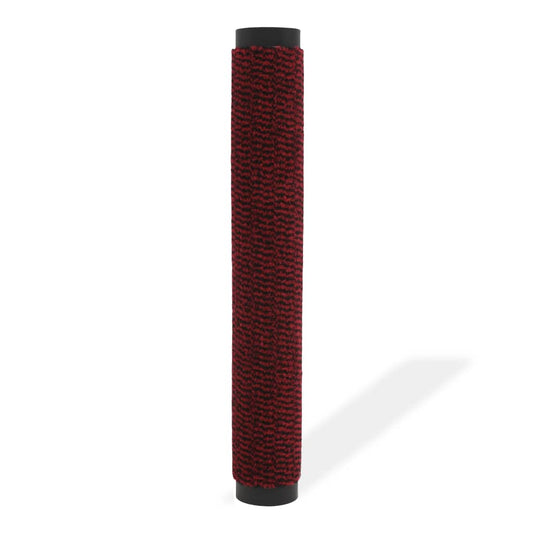 Tapete controlo de pó retangular tufado 80x120 cm vermelho