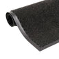 Tapete controlo de pó retangular tufado 90x150 cm preto