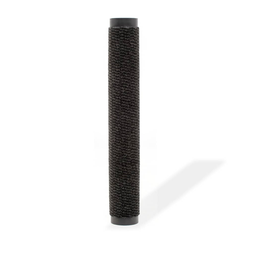 Tapete controlo de pó retangular tufado 90x150 cm preto