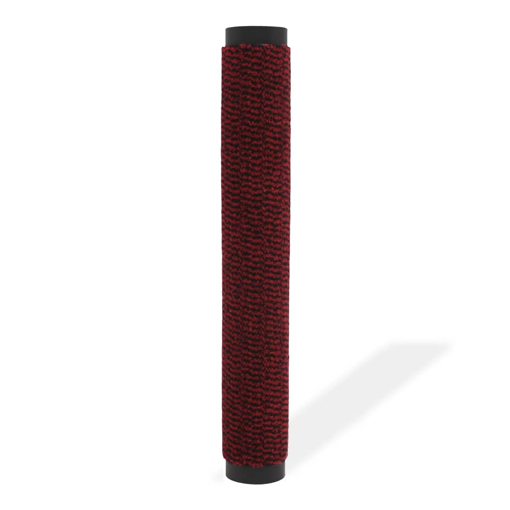Tapete controlo de pó retangular tufado 90x150 cm vermelho