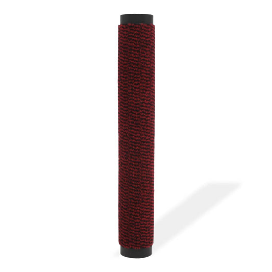 Tapete controlo de pó retangular tufado 90x150 cm vermelho