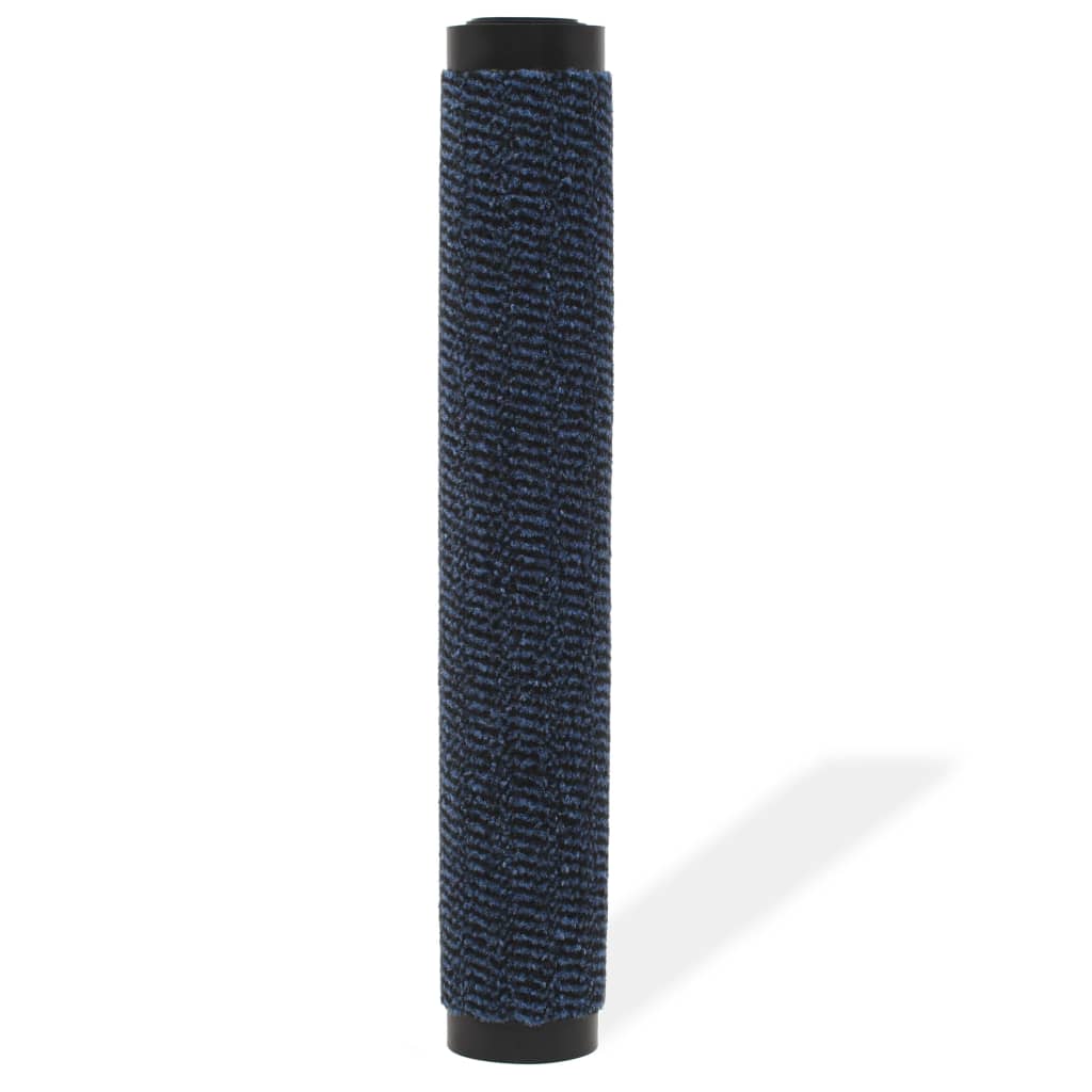Tapete controlo de pó retangular tufado 90x150 cm azul