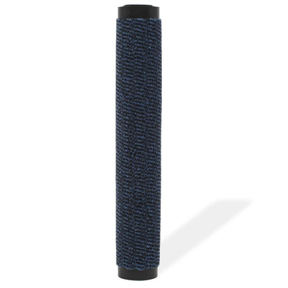 Tapete controlo de pó retangular tufado 90x150 cm azul