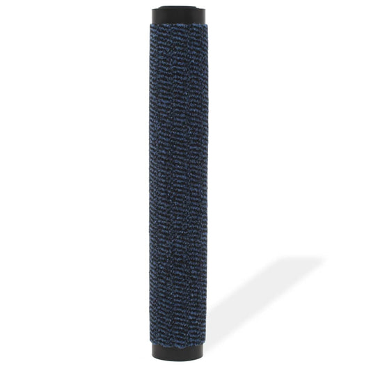 Tapete controlo de pó retangular tufado 90x150 cm azul