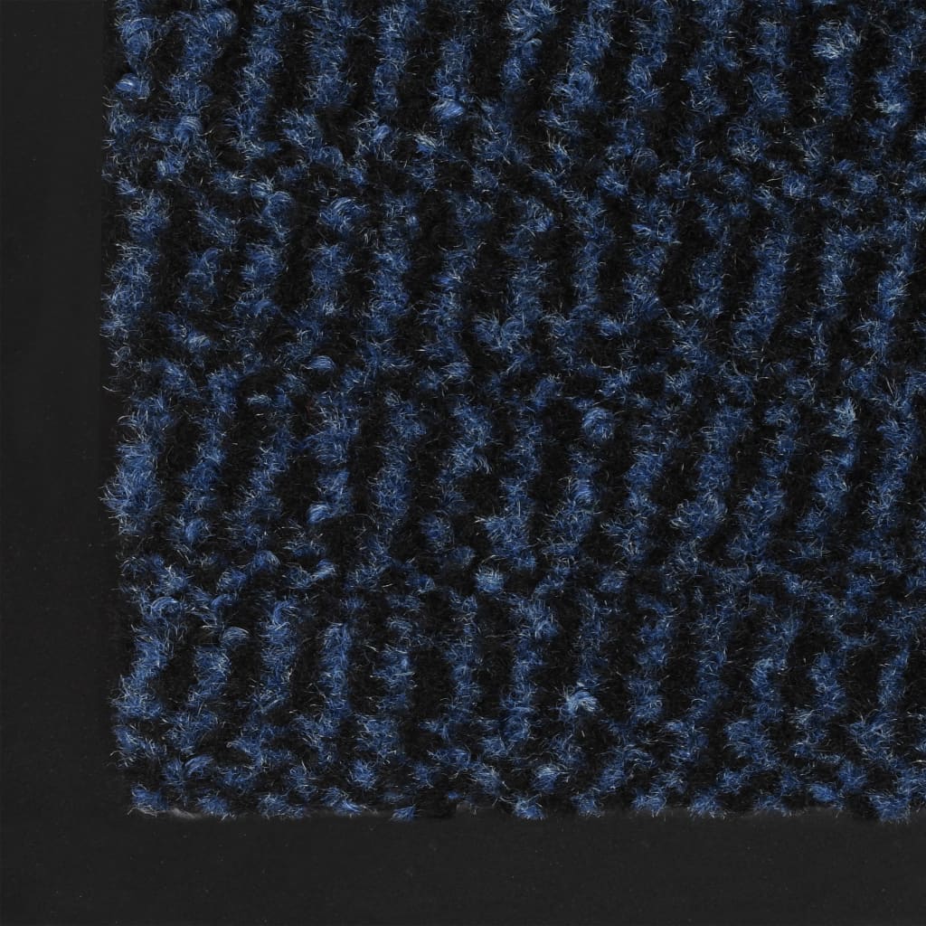Tapete controlo de pó retangular tufado 90x150 cm azul