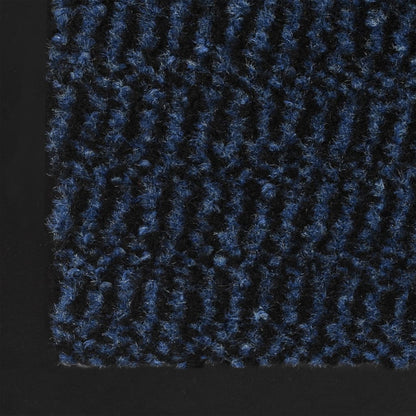 Tapete controlo de pó retangular tufado 90x150 cm azul