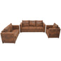 Conjunto de sofás 3 pcs camurça sintética