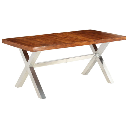Mesa de jantar 180x90x76 cm madeira maciça