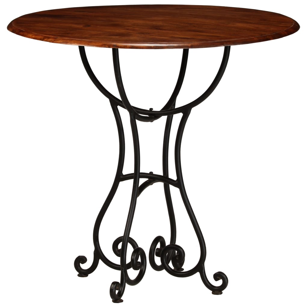 Mesa jantar acácia maciça c/ acabamento a mel 80x76 cm