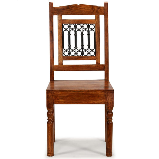 Cadeiras jantar clássicas 2 pcs madeira maciça + acabamento mel