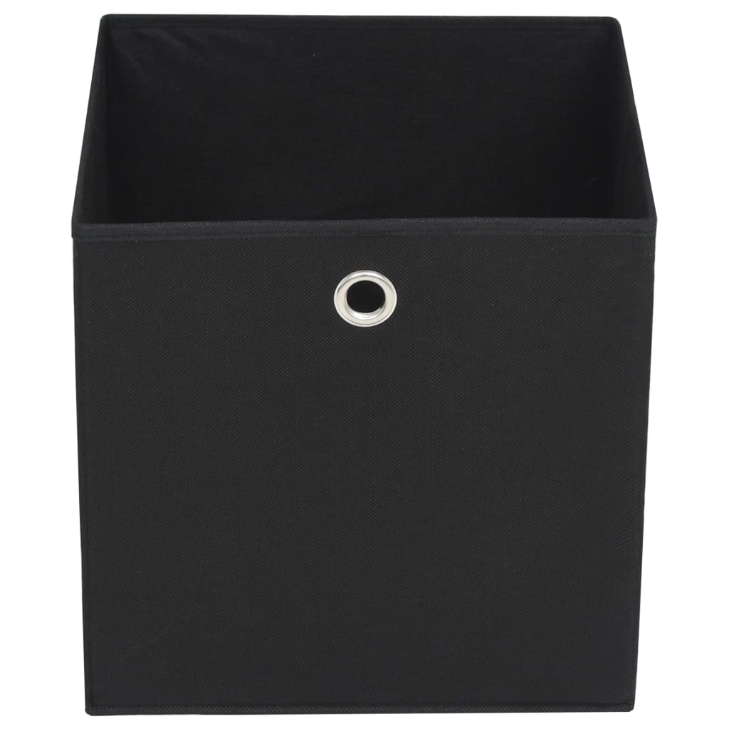 Caixas arrumação 4 pcs tecido-não-tecido (TNT) 32x32x32cm preto