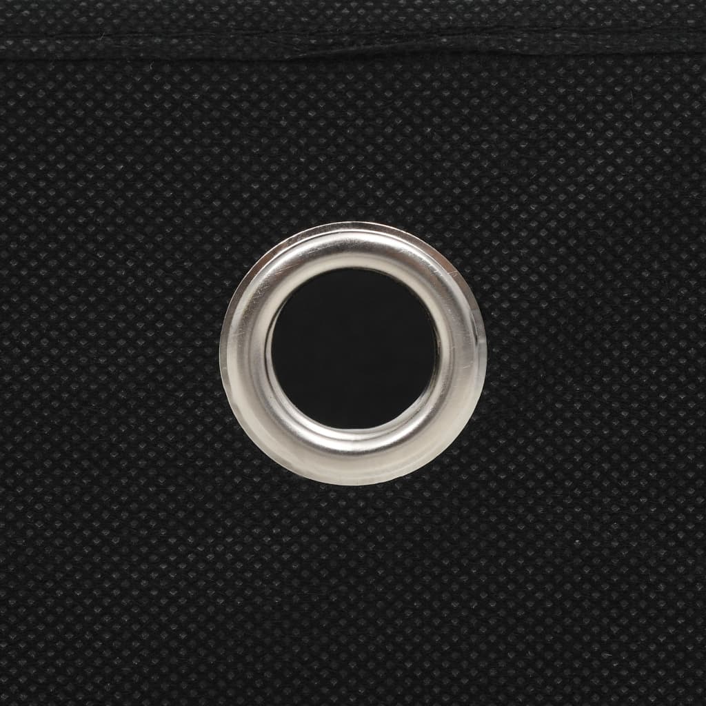 Caixas arrumação 10 pcs não-tecido (TNT) 32x32x32 cm preto