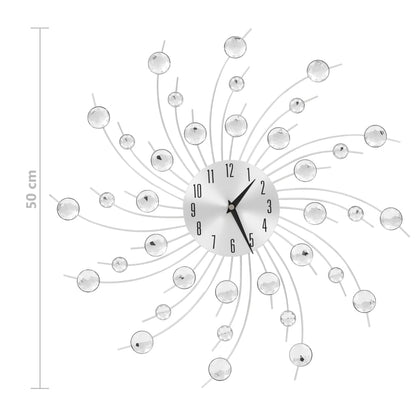 Relógio de parede com mecanismo quartzo design moderno 50 cm