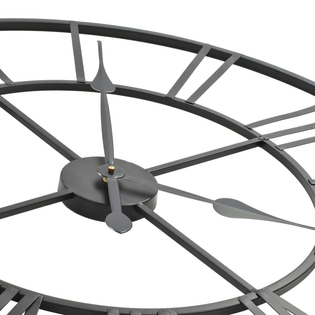 Relógio de parede com movimento quartzo metal 80 cm XXL