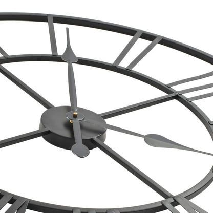 Relógio de parede com movimento quartzo metal 80 cm XXL