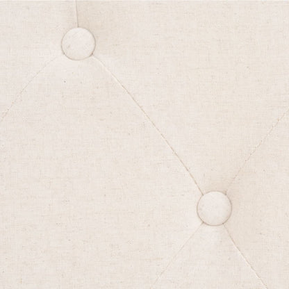 Conjunto de sofás 2 pcs tecido branco nata