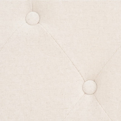 Conjunto de sofás 2 pcs tecido branco nata