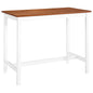 Mesa de bar em madeira maciça 108x60x91 cm