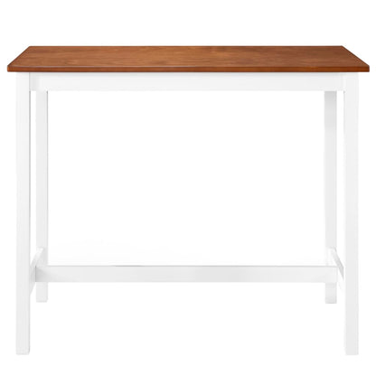 Mesa de bar em madeira maciça 108x60x91 cm