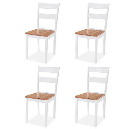 Conjunto de jantar 5 pcs MDF e seringueira branco