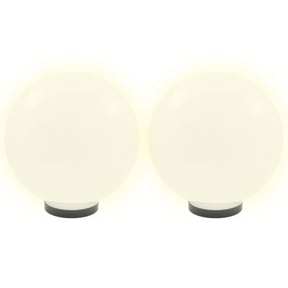 Candeeiro esférico LED 2 pcs 30 cm PMMA