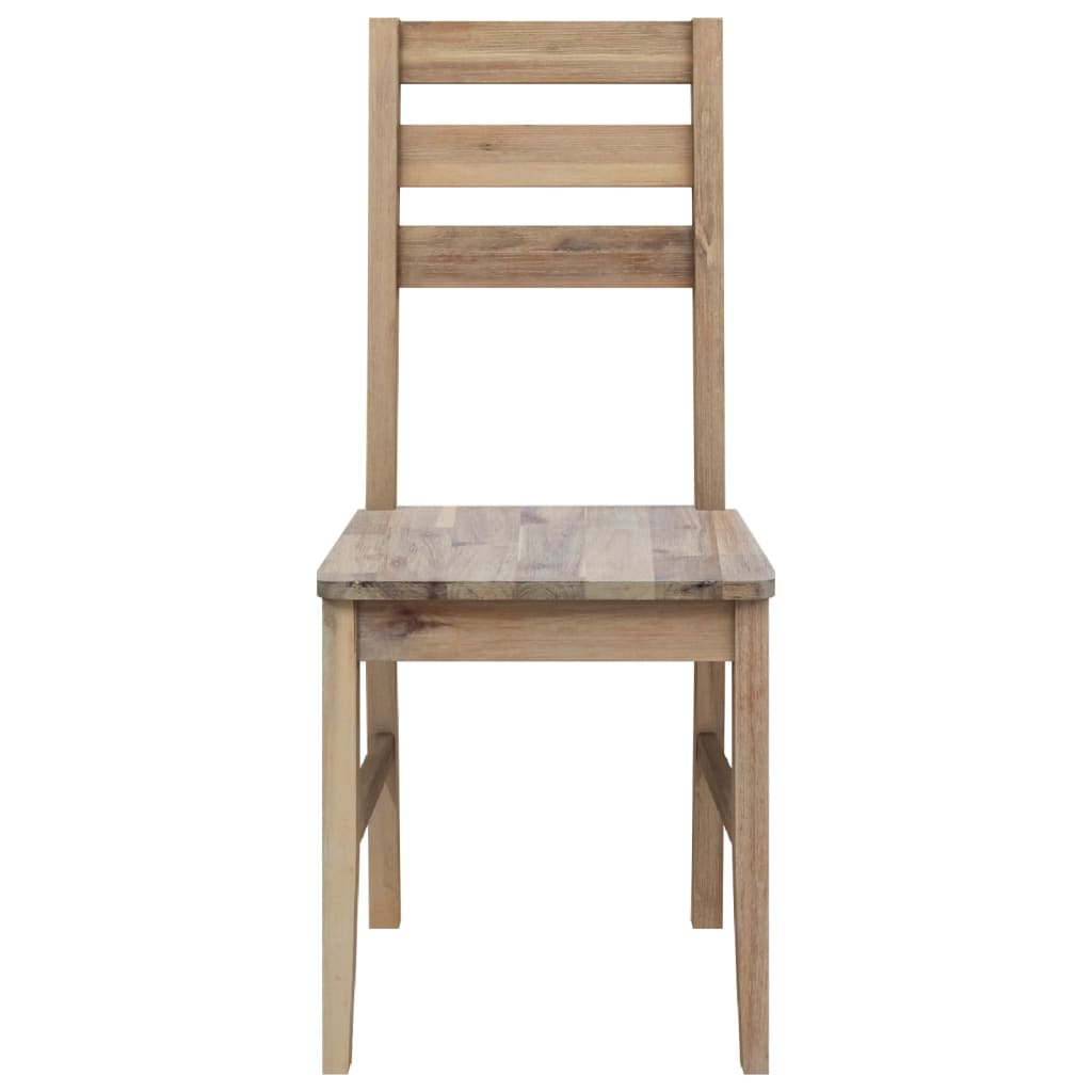 Cadeiras de jantar 2 pcs madeira acácia maciça