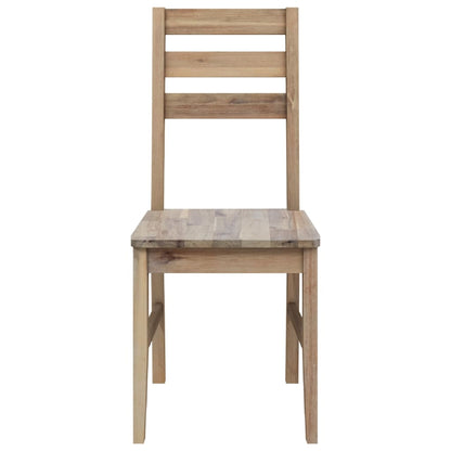 Cadeiras de jantar 2 pcs madeira acácia maciça