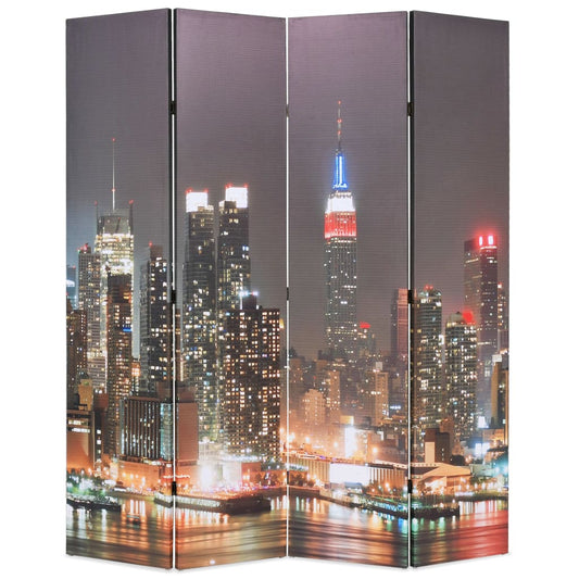 Biombo dobrável Nova Iorque de noite 160x170 cm