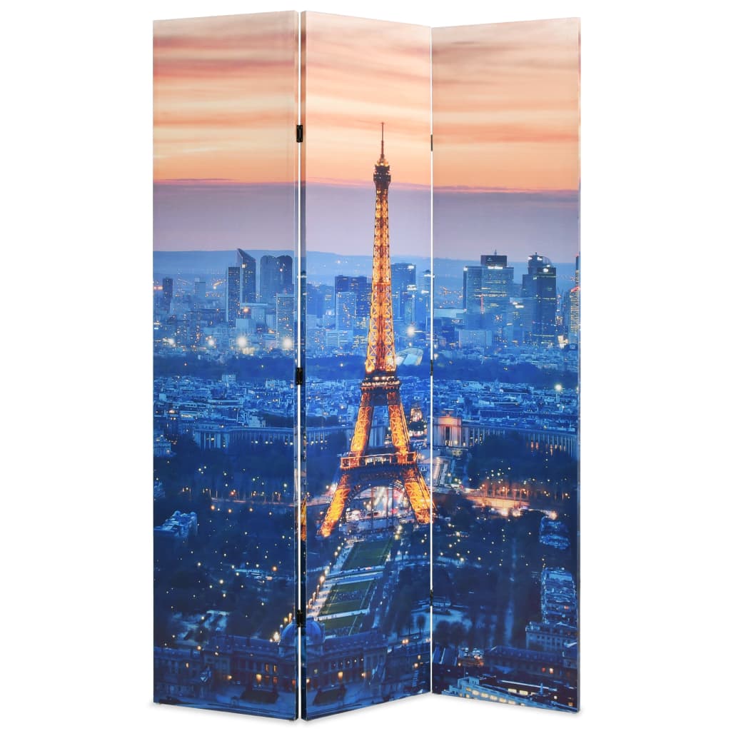 Biombo dobrável Paris à noite 120x170 cm